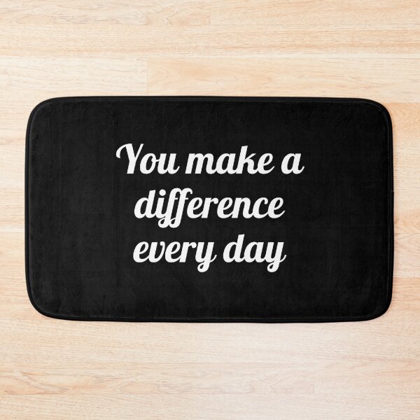 Item preview, You Make A Difference Everyday  pink designed and sold by Inspirationmotivation.