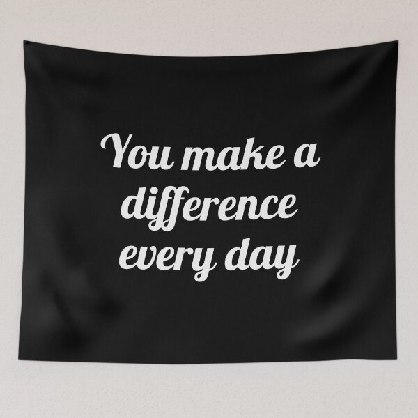 Item preview, You Make A Difference Everyday  pink designed and sold by Inspirationmotivation.