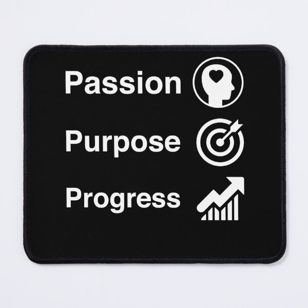 Item preview, Passion purpose progress motivational and inspirational quote design designed and sold by Creation Lab.