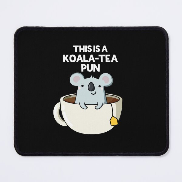 Item preview, This Is A Koala-tea Pun Funny Koala Puns (Dark BG) designed and sold by punnybone.