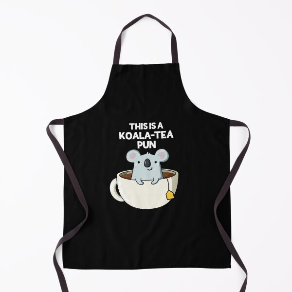 Item preview, This Is A Koala-tea Pun Funny Koala Puns (Dark BG) designed and sold by punnybone.