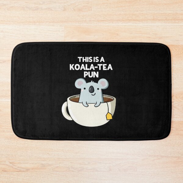 Item preview, This Is A Koala-tea Pun Funny Koala Puns (Dark BG) designed and sold by punnybone.
