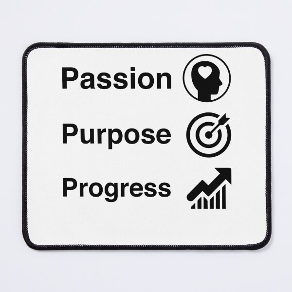 Item preview, Passion purpose progress motivational and inspirational quote design designed and sold by Creation Lab.