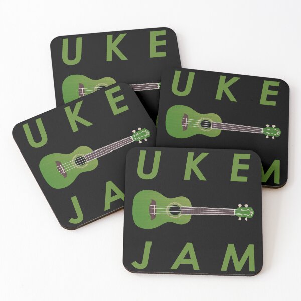 Item preview, Uke Jam - Green Ukelele Player Badge of Honour designed and sold by Grepthor.