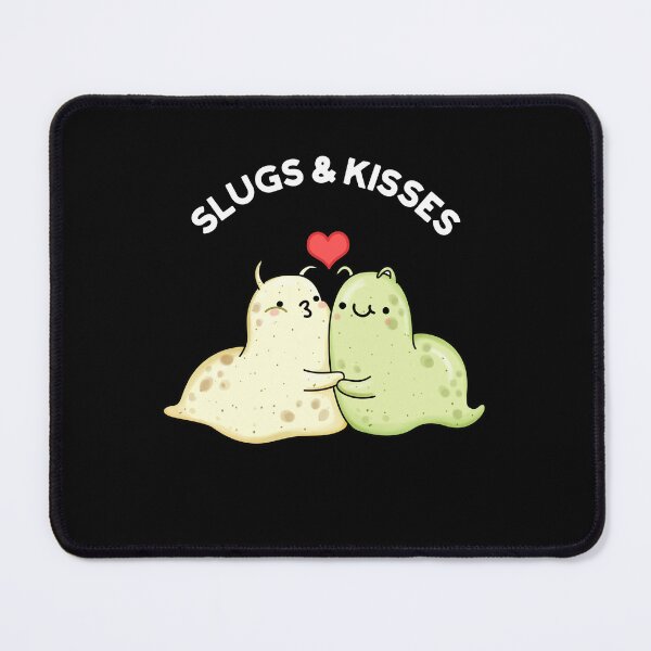 Item preview, Slugs And Kisses Funny Slug Puns (Dark BG) designed and sold by punnybone.