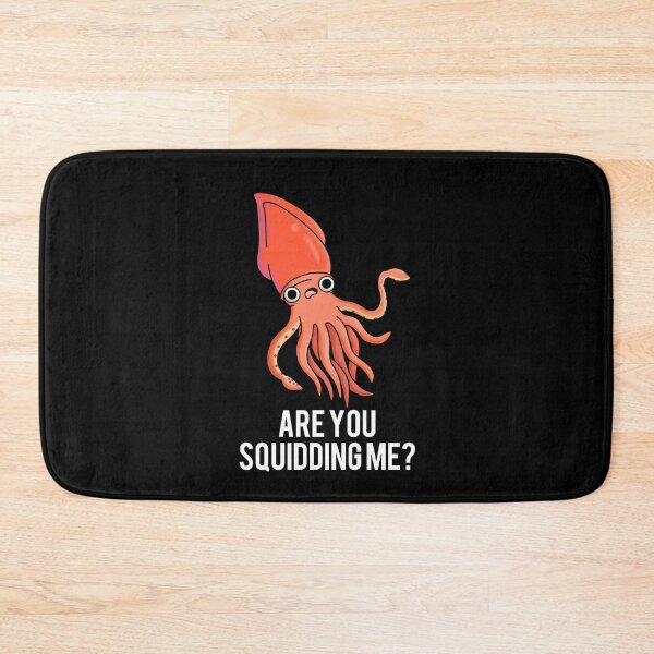 Item preview, Are You Squidding Me Funny Squid Puns (Dark BG) designed and sold by punnybone.
