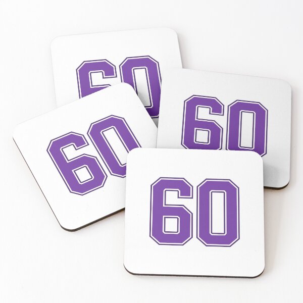 Item preview, Purple Number 60 lucky sports jersey sixty designed and sold by HeavyStyle.