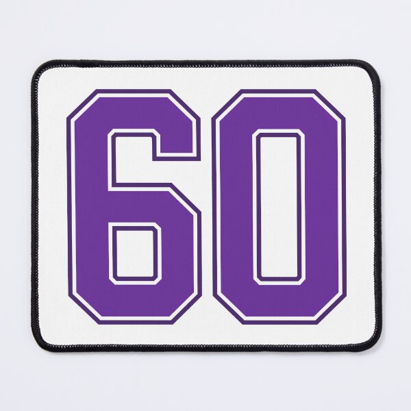 Item preview, Purple Number 60 lucky sports jersey sixty designed and sold by HeavyStyle.