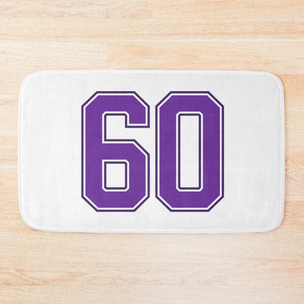 Item preview, Purple Number 60 lucky sports jersey sixty designed and sold by HeavyStyle.