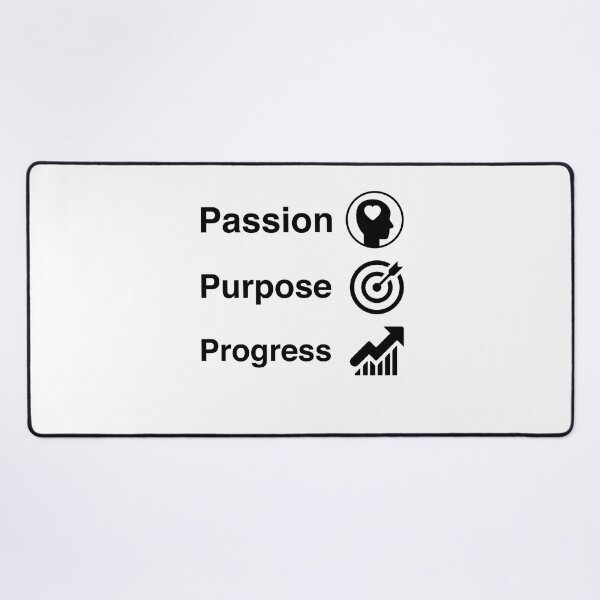 Item preview, Passion purpose progress motivational and inspirational quote design designed and sold by Creation Lab.