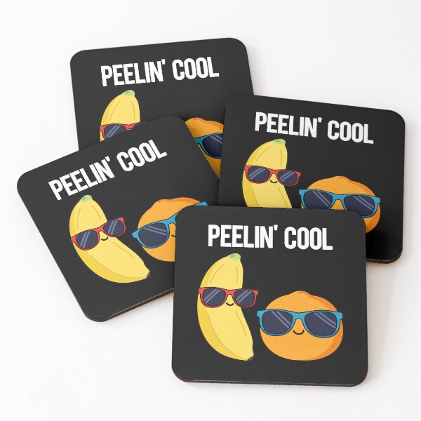 Item preview, Peelin Cool Funny Fruit Puns (Dark BG) designed and sold by punnybone.