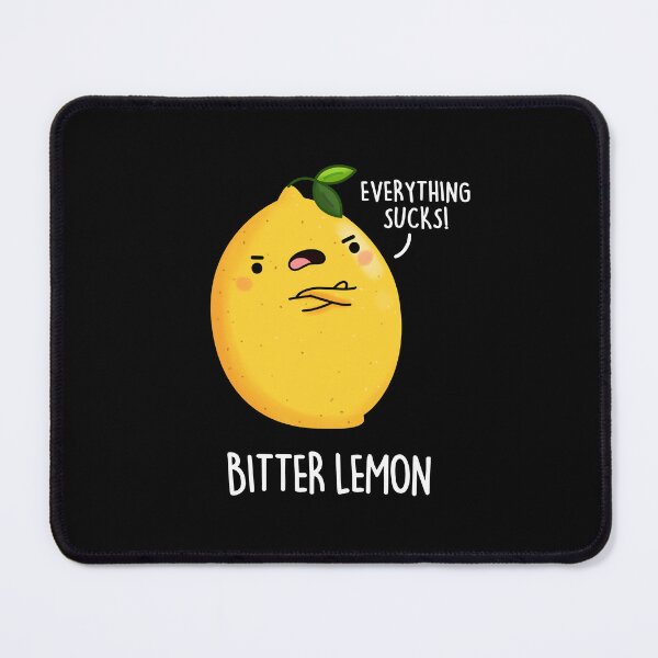 Item preview, Bitter Lemon Funny Fruit Puns (Dark BG) designed and sold by punnybone.