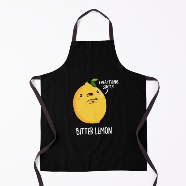 Item preview, Bitter Lemon Funny Fruit Puns (Dark BG) designed and sold by punnybone.