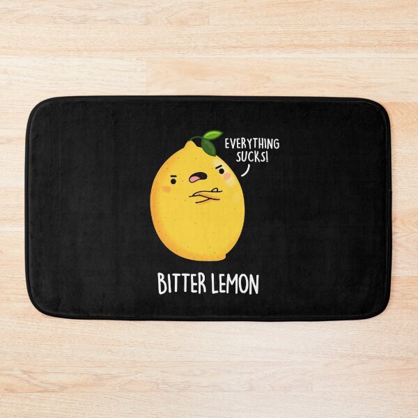 Item preview, Bitter Lemon Funny Fruit Puns (Dark BG) designed and sold by punnybone.