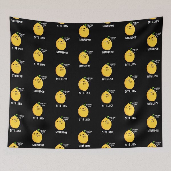 Item preview, Bitter Lemon Funny Fruit Puns (Dark BG) designed and sold by punnybone.