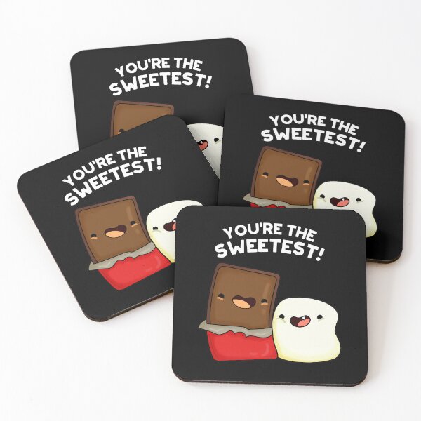 Item preview, You're The Sweetest Funny Dessert Puns (Dark BG) designed and sold by punnybone.