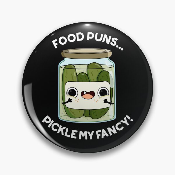 Item preview, Food Puns Pickle My Fancy Funny Food Puns (Dark BG) designed and sold by punnybone.