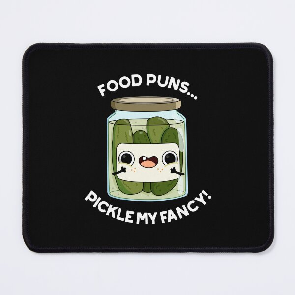 Item preview, Food Puns Pickle My Fancy Funny Food Puns (Dark BG) designed and sold by punnybone.