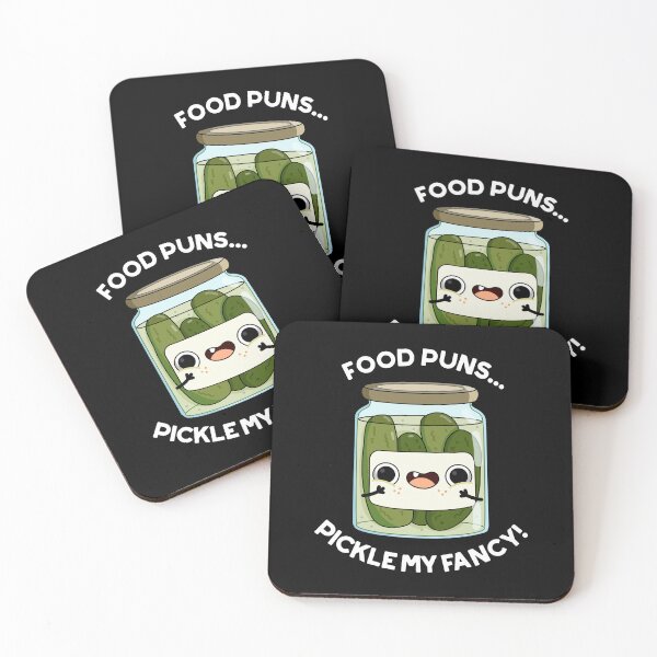 Item preview, Food Puns Pickle My Fancy Funny Food Puns (Dark BG) designed and sold by punnybone.