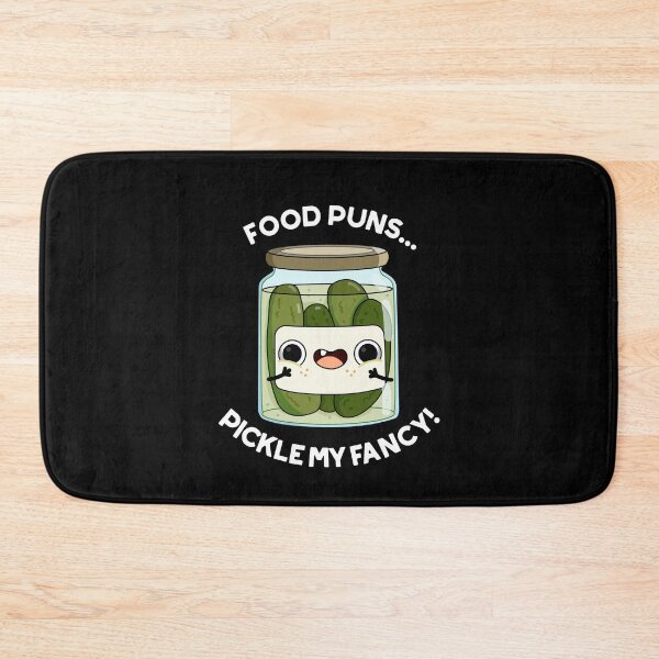 Item preview, Food Puns Pickle My Fancy Funny Food Puns (Dark BG) designed and sold by punnybone.
