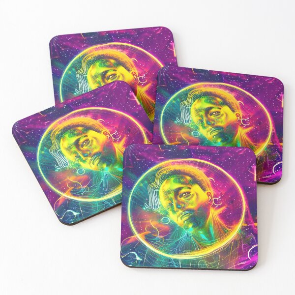 Item preview, Our House Music No.6 - Astral Cosmic AI Illustration - Male Face In Circle designed and sold by Recall-Design.