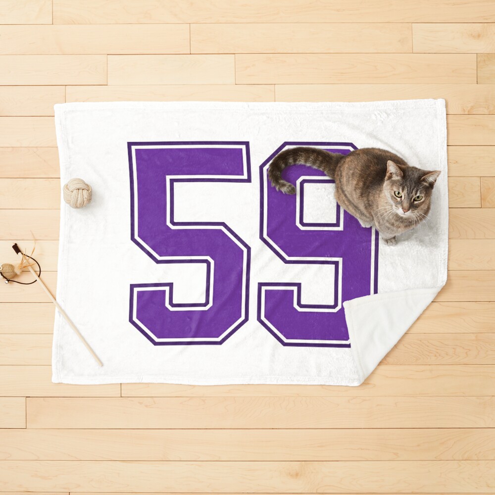 Fourty-Nine Purple Jersey Number Sports 49 Sticker for Sale by