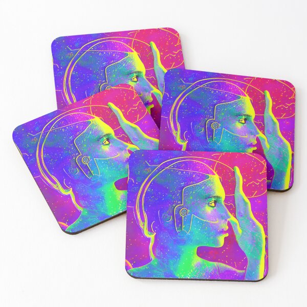 Item preview, Our House Music No.7 - Astral Cosmic AI Illustration - Ancient Alien Female Face designed and sold by Recall-Design.