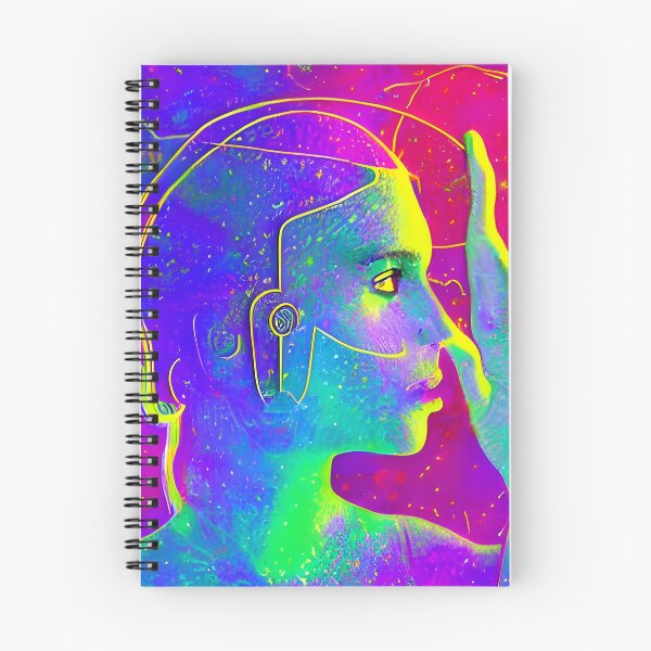 Item preview, Our House Music No.7 - Astral Cosmic AI Illustration - Ancient Alien Female Face designed and sold by Recall-Design.