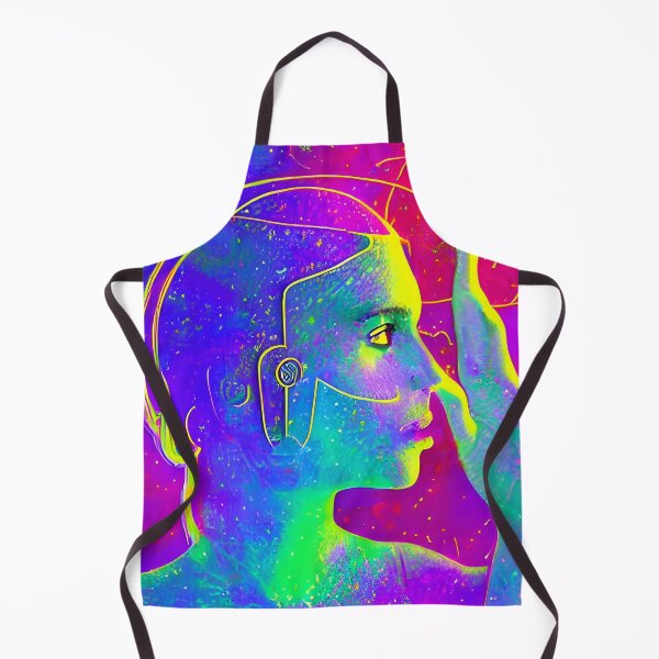 Item preview, Our House Music No.7 - Astral Cosmic AI Illustration - Ancient Alien Female Face designed and sold by Recall-Design.