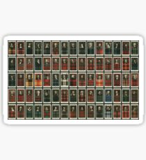 Set von 75 Clan-Tartans Sticker