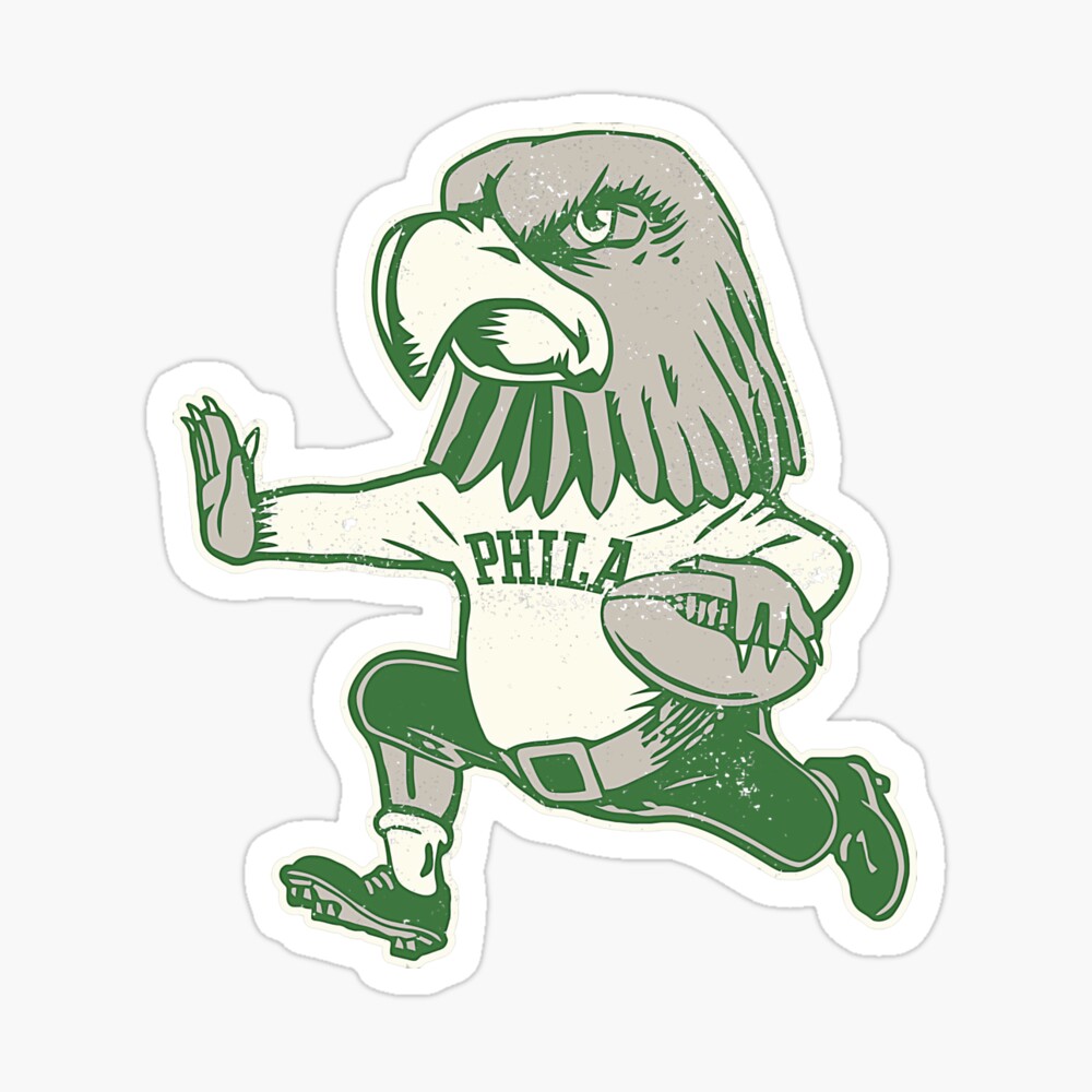 Official Logo Philadelphia eagles cartoon vintage 90s Football