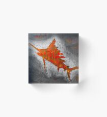 Salty Sailfish Acrylic Block