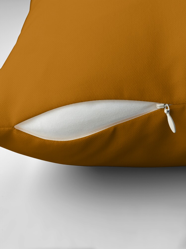 Thumbnail 2 of 4, Pillow, PLAIN SOLID GINGER - 100 SHADES OF BROWN ON OZCUSHIONS designed and sold by ozcushions.