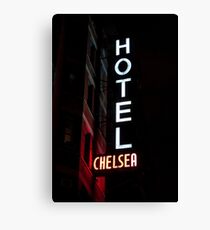 CHELSEA HOTEL - ROCK N' ROLL MONUMENT Canvas Print