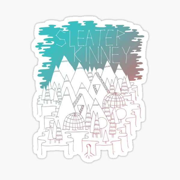 Sleater Kinney 3 Sticker For Sale By Tacomacoma Redbubble