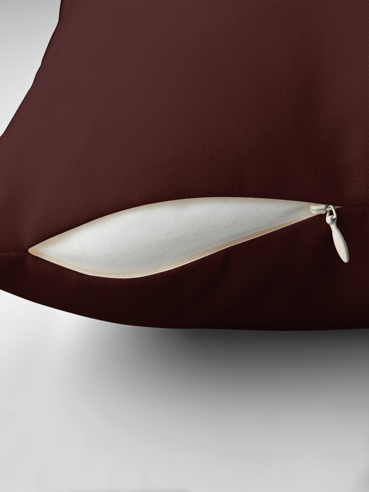Thumbnail 2 of 4, Pillow, PLAIN SOLID DARK SIENNA BROWN -100 BROWN SHADES ON OZCUSHIONS ON ALL PRODUCTS designed and sold by ozcushions.