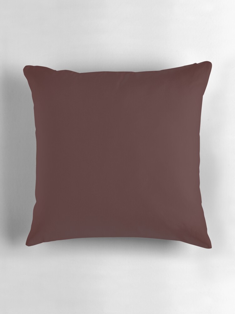 Thumbnail 3 of 4, Pillow, PLAIN SOLID DARK SIENNA BROWN -100 BROWN SHADES ON OZCUSHIONS ON ALL PRODUCTS designed and sold by ozcushions.