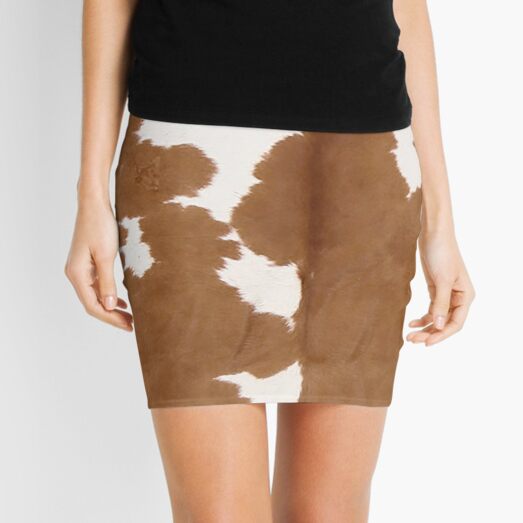 Brown Cowhide Mini Skirts for Sale Redbubble