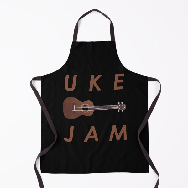 Item preview, Uke Jam - Wood Grain Ukelele Player Badge of Honour designed and sold by Grepthor.