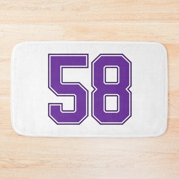 Item preview, Purple Number 58 lucky sports jersey fifty eight designed and sold by HeavyStyle.