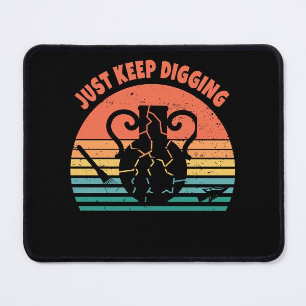 Item preview, Broken jug Archeology retro sunset just keep digging designed and sold by TipTopTapo.
