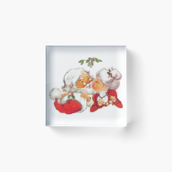 Item preview, Vintage Christmas Santa Kissing Mrs Claus designed and sold by MurphyMorganGifts.
