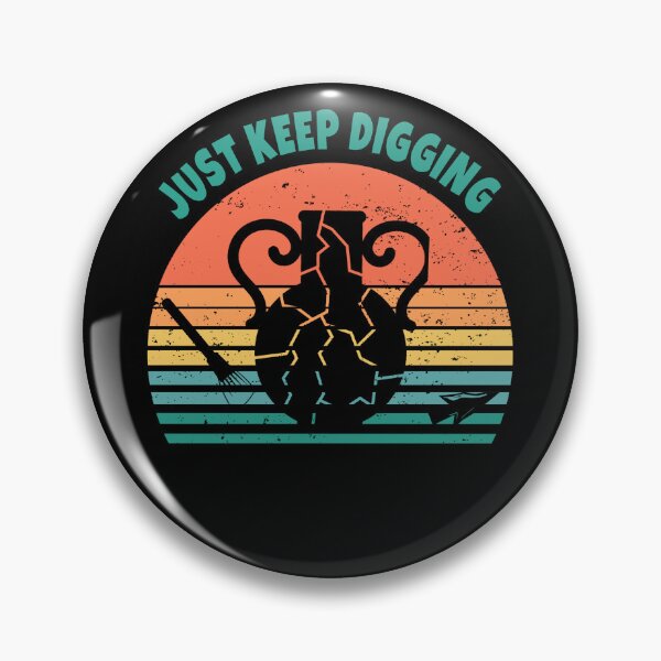 Item preview, Broken jug Archeology retro sunset just keep digging designed and sold by TipTopTapo.