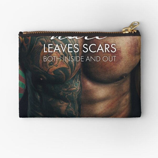 Hate leaves scars - Furious and. tankjoey Zipper Pouch