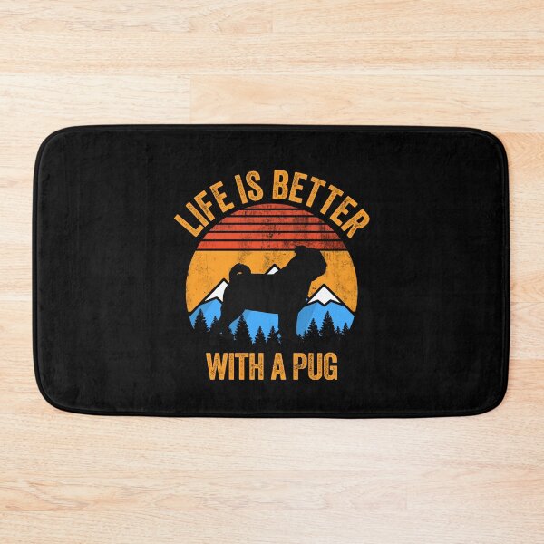Item preview, Life Is Better With A Pug Vintage Distressed Dog Gift  designed and sold by Guarddogdrive.