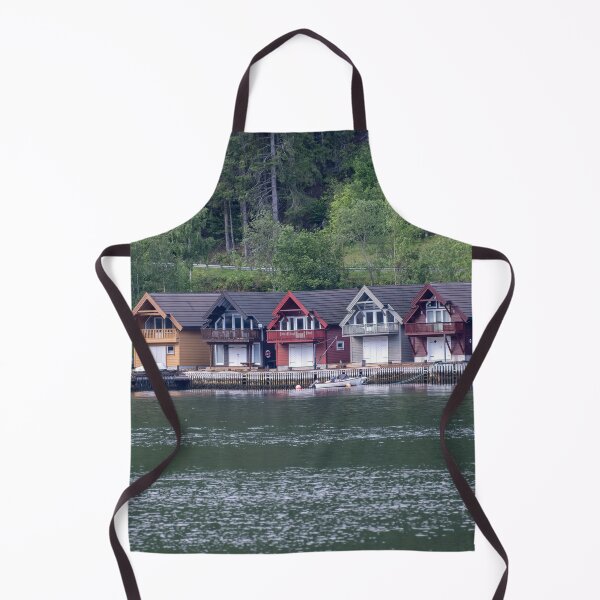 Item preview, Wonderful landscapes in Norway. Vestland. Beautiful scenery of coloured houses facing the spectacular Sognefjord. Rainy day designed and sold by Maurizio Fabbroni.