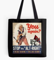 Antifa - Stoppen Sie den Alt Right - Anti Trump Tote Bag