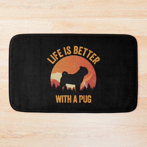 Item preview, Life Is Better With A Pug Vintage Distressed Dog Gift  designed and sold by Guarddogdrive.