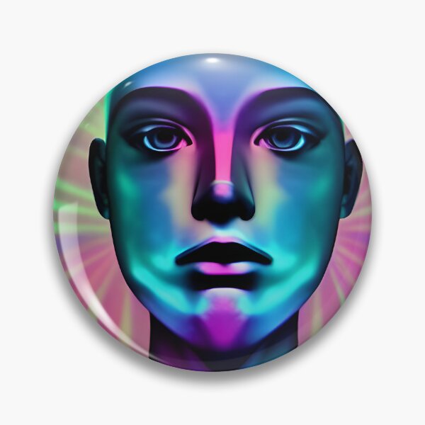 Item preview, Recall Rave Art 1: Astral Cosmic AI Illustration - Humanoid Face designed and sold by Recall-Design.
