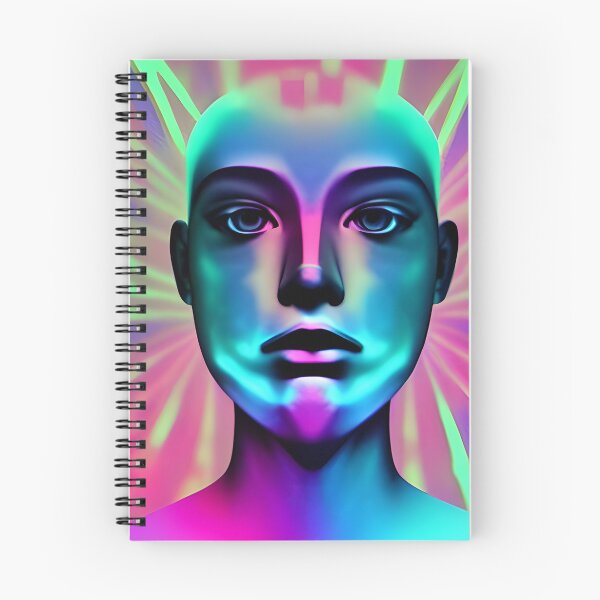 Item preview, Recall Rave Art 1: Astral Cosmic AI Illustration - Humanoid Face designed and sold by Recall-Design.